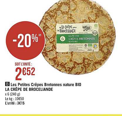 les petites crêpes bretonnes nature bio la crêpe de brocéliande