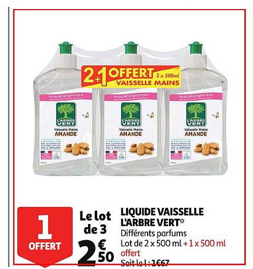 liquide vaisselle l'arbre vert