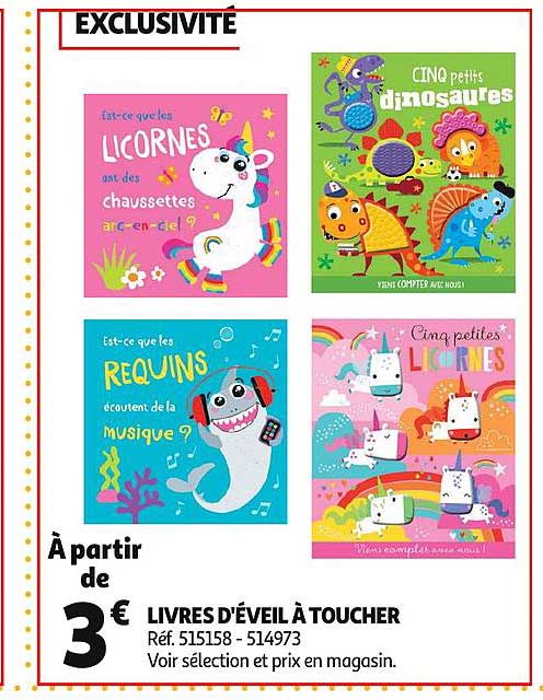 livres d'éveil à toucher