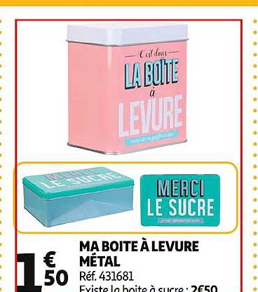 ma boite à levure métal