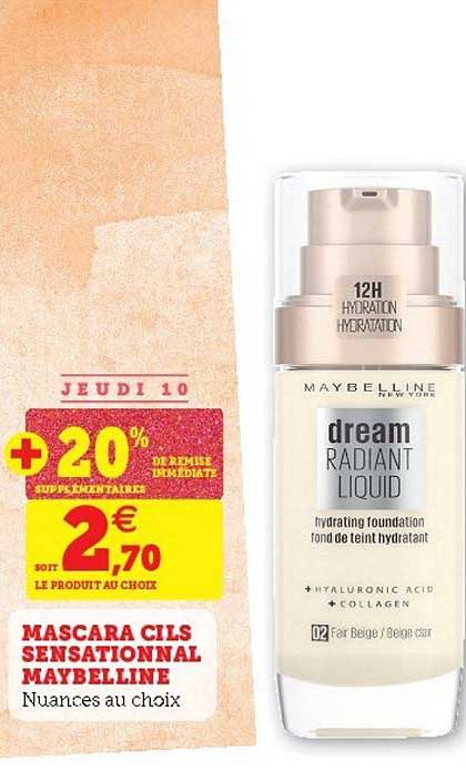 mascara cils sensationnal maybelline