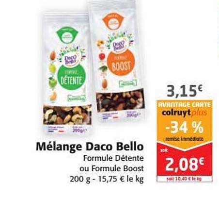 mélange daco bello -34% remise immédiate
