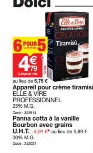 panna cotta à la vanille bourbon avec grains u.h.t.