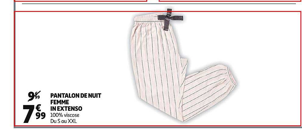pantalon de nuit femme in extenso
