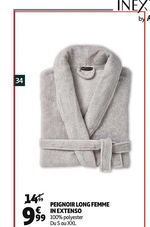 peignoir long femme in extenso