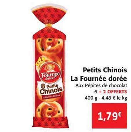petits chinois la fournée dorée 6+2 offerts