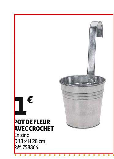 Pot De Fleur Avec Crochet