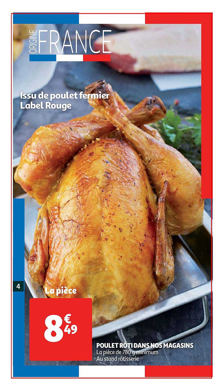 poulet roti dans nos magasins