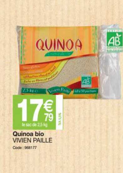 quinoa bio vivien paille
