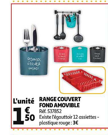 range couvert font amovible