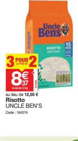 risotto uncle ben's