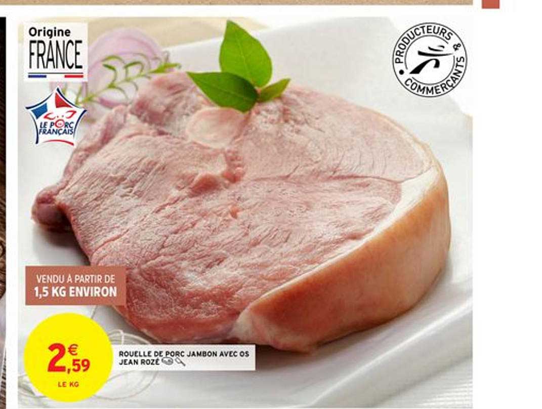 rouelle de porc jambon avec os jean rozé