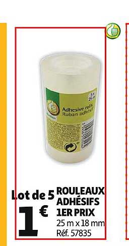 rouleaux adhésifs 1er prix