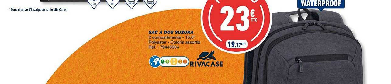 sac à dos suzuka rivacase