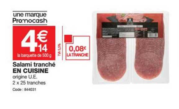 Salami Tranché En Cuisine