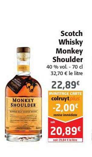 scotch whisky monkey shoulder