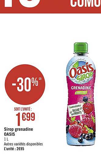 Sirop Grenadine Oasis