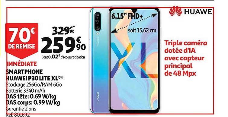 smartphone huawei p30 lite xl