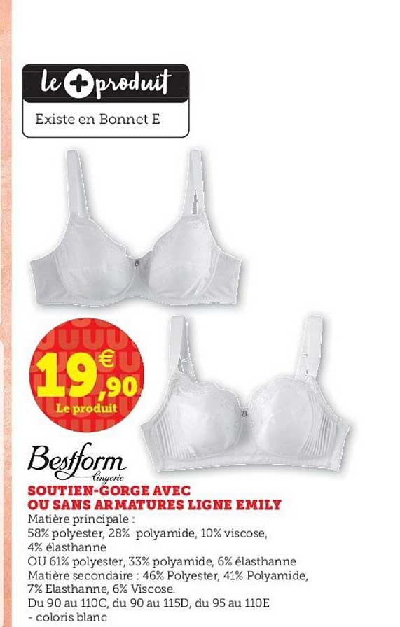 Soutien Gorge Avec Ou Sans Armatures Ligne Emily