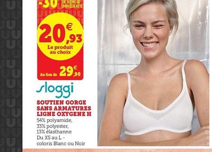 soutien gorge sans armatures ligne oxygène h -30% remise immédiate