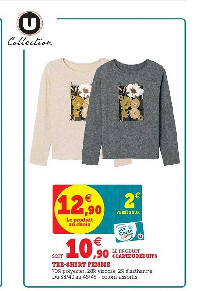 Tee Shirt Femme U Collection