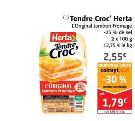 Tendre Croc' Herta -30% Remise Immédiate