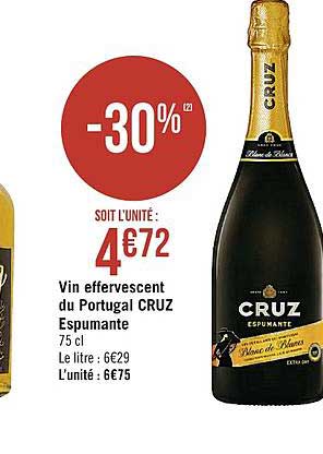 Vin Effervescent Du Portugal Cruz Espumante