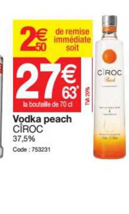 Vodka Peach Ciroc