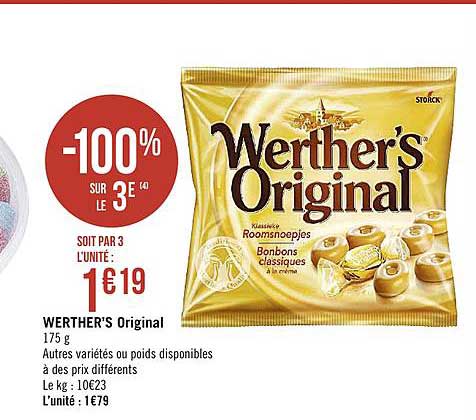 werther's original -100% sur le 3e