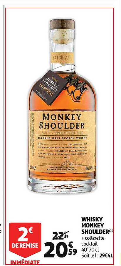 whisky monkey shoulder