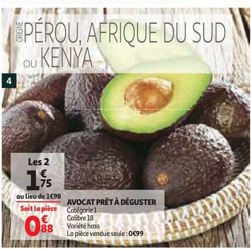 avocat prêt à déguster