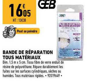 bande de réparation tous matériaux