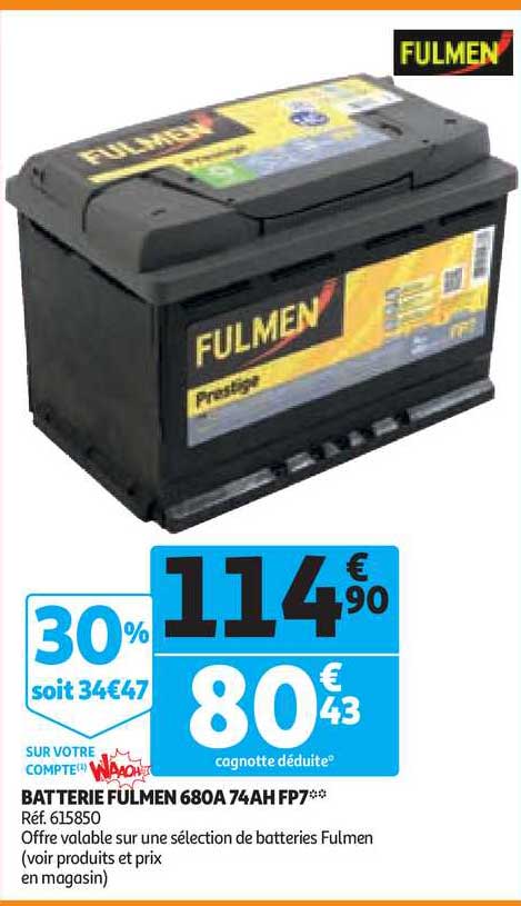 batterie fulmen 680a 74ahfp7