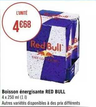 Boisson énergisante Red Bull