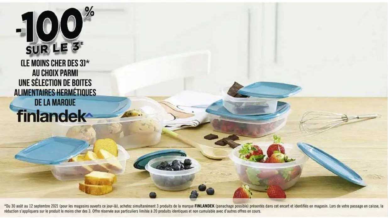 boîtes alimentaires hermétiques de la marque finlandek^