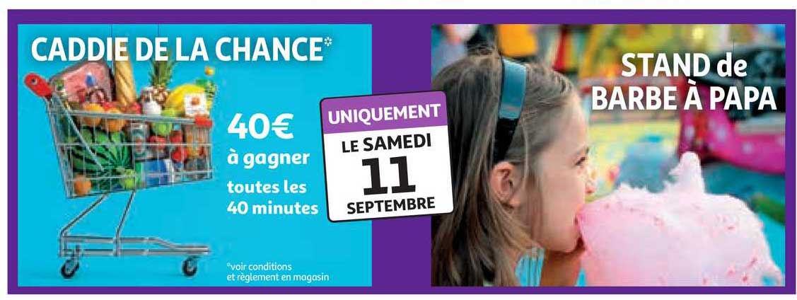 caddie de la chance : stand de barbe à papa