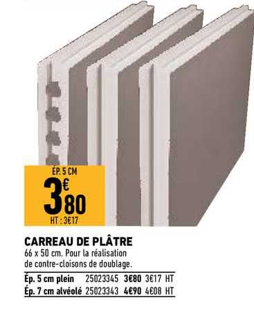 carreau de plâtre