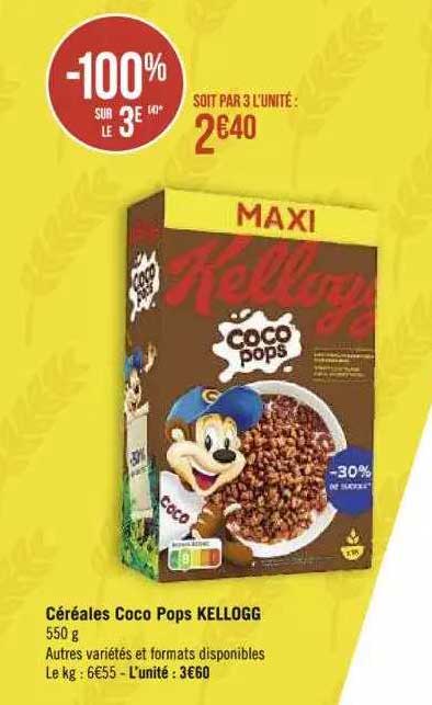 céréales coco pops kellogg's