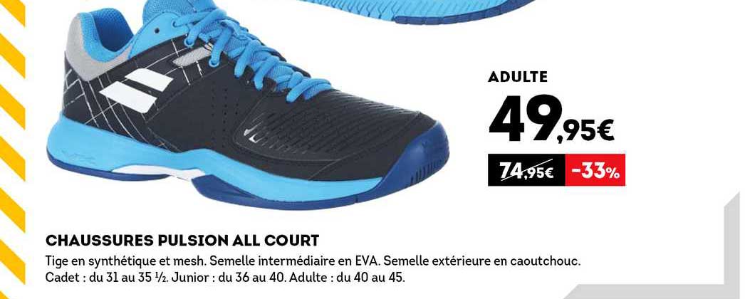 chaussures pulsion all court