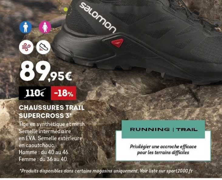 chaussures trail supercross 3 salomon