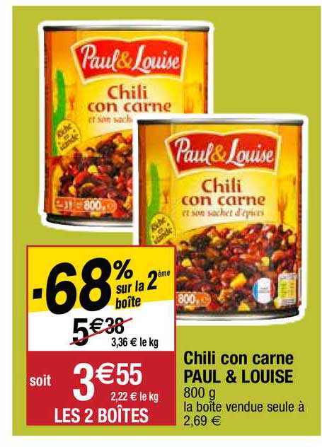 chili con carne paul & louise