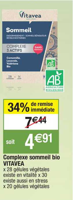 Complexe Sommeil Bio Vitavea