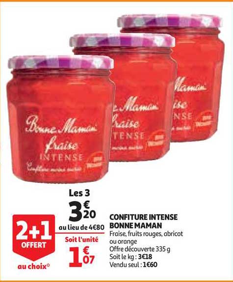 confiture intense bonne maman