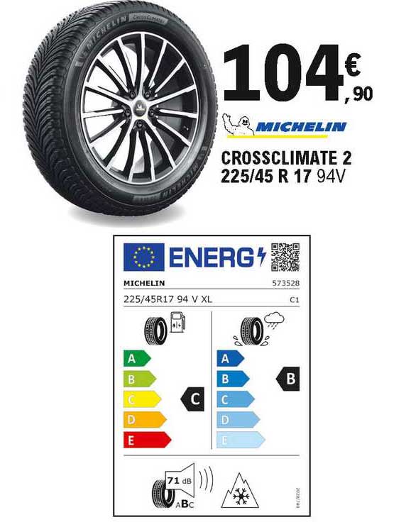 crossclimate 2 225-45 r 17 94v michelin