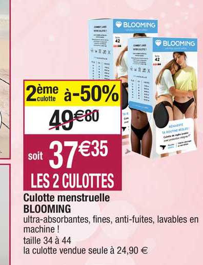 culotte menstruelle blooming