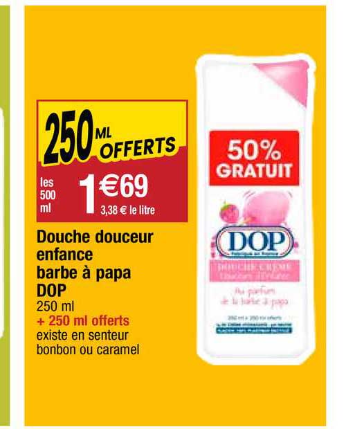 douche douceur enfance barbe à papa dop