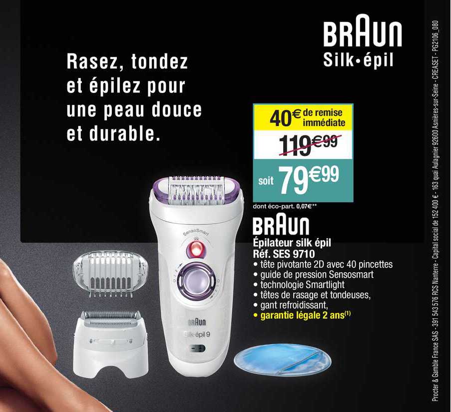épilateur silk épil braun réf. ses 9710