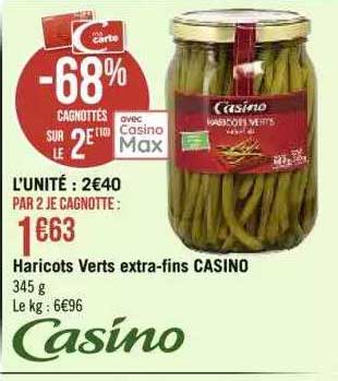 haricots verts extra-fins casino