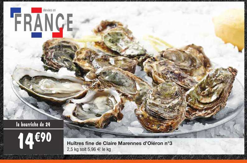 huîtres fine de claire marennes d'oléron n°3