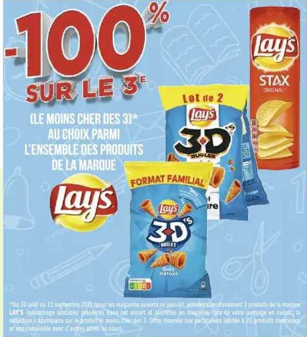 l'ensemble des produits de la marque lay's